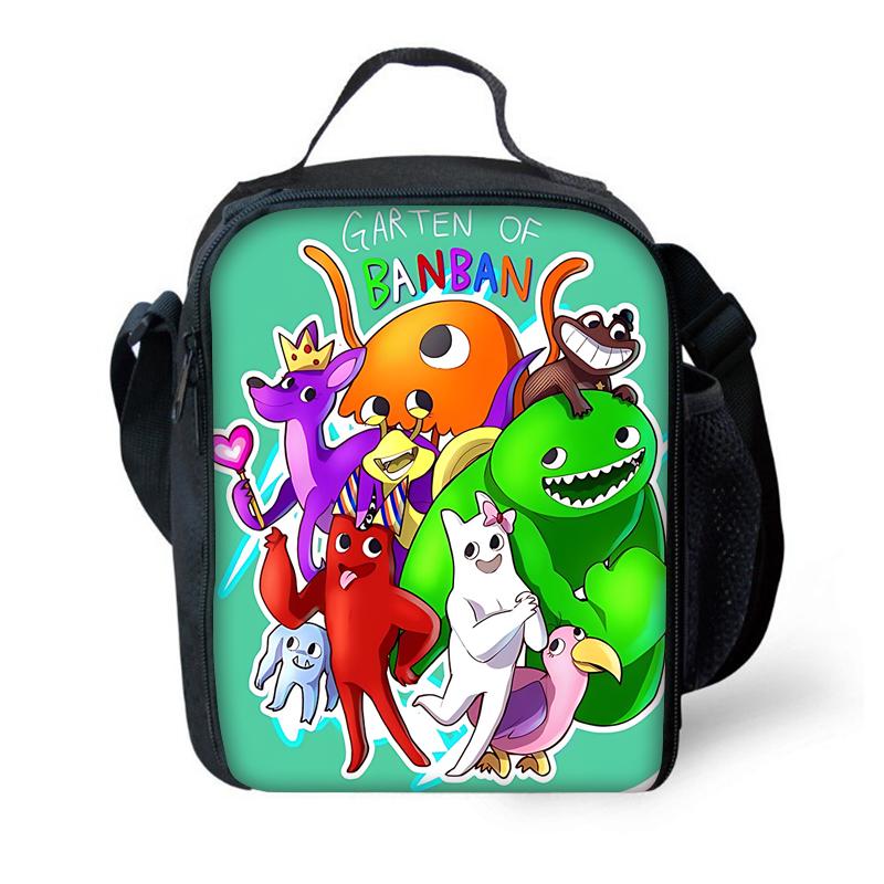 Child School Gartens of BanBans Game Backpack with Lunch Bags ,Pencil Bags ,School Bags for Boys Girls Best Gift
