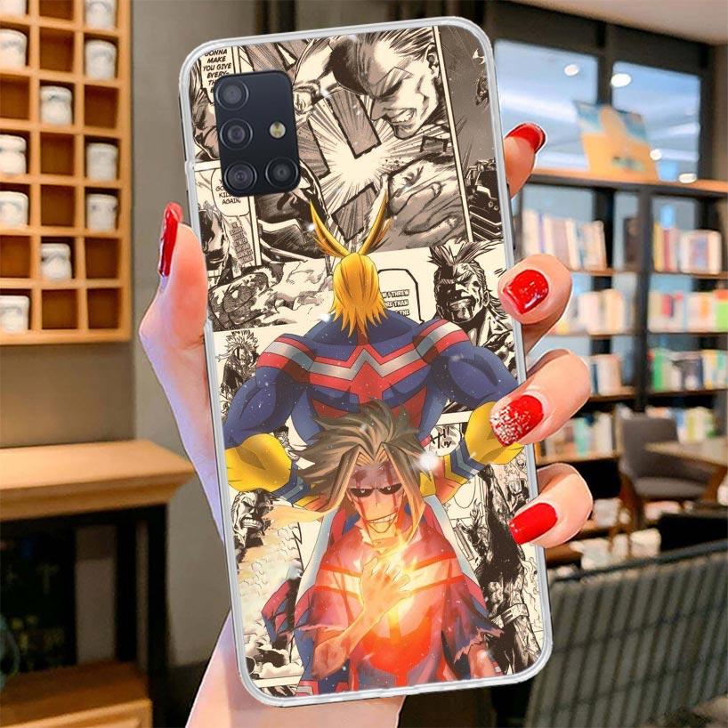 My Hero Deku Cover Phone Case For Samsung Galaxy A12 A22 A32 A52 A72 A02S Phone Case Note 20 Ultra 10 S10 Plus A51 A71 A50S A20S