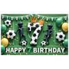Football Graphics Playground Banner Soccer Theme Banner Birthday Party Banner for Playground Decoration Photography Background