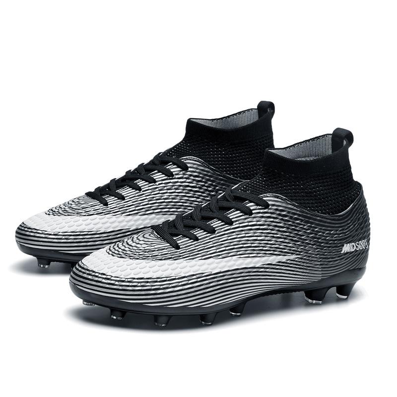 High-top Pink New Football Shoes Long Nails Broken Nails Youth Student Game Training Shoes Sports Shoes