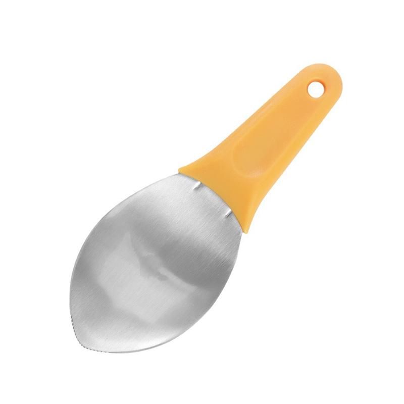 

1 шт., модная режущая гранула, фруктовая ложка, кухонный инструмент, нож для манго, нож для пилинга, многофункциональный жёлтый