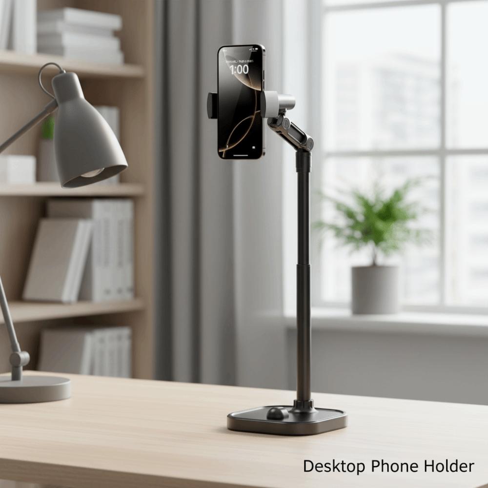 Overhead Desktop Phone Holder 2 In 1 Mobile Phone Bracket Telescopic Phone Stand  Live Learning