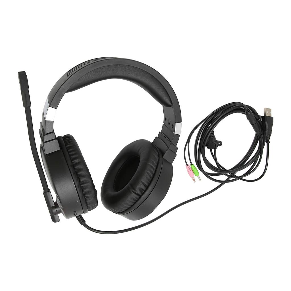 F16 Gaming Headset Noise Cancelling Mic 7.1 Spatial Surround Sound RGB Lighting Gaming Headphones for PC