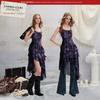 unifree Lace Trim Waist-Cinching Camisole Dress