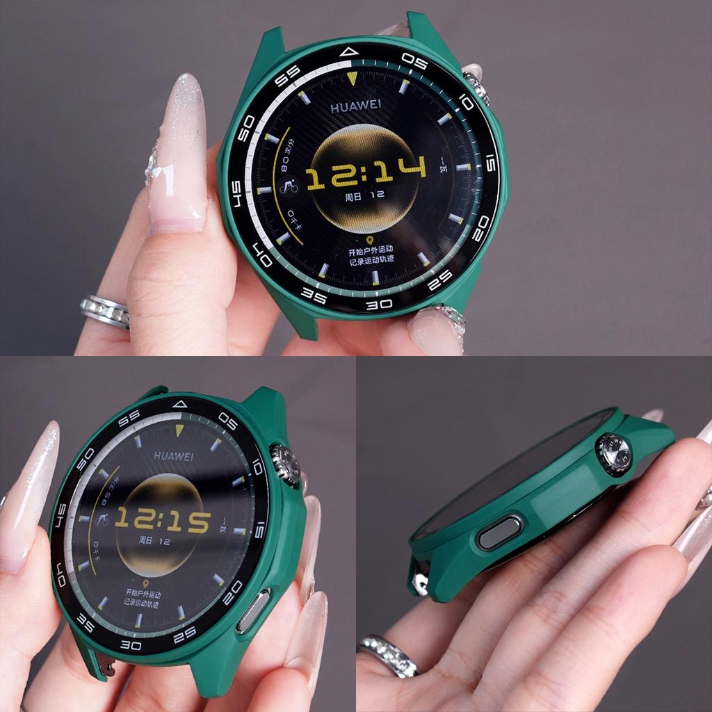 PC+Tempered Glass Case for Huawei Watch GT6 46mm Full Cover Screen Protector Bumper for Watch GT6 41mm Protective Accessores
