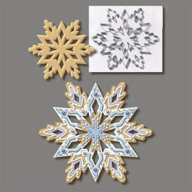Edelstahl-Schneeflocken-Ausstecherform, Keks-Gebäck-Kuchenform zum Backen, Werkzeug, DIY-Weihnachts-Schneeflocken-Plätzchenformen