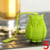 Silicone Owl Loose Tea Infuser Filter Strainer Novelty Perforated Bird Gifts