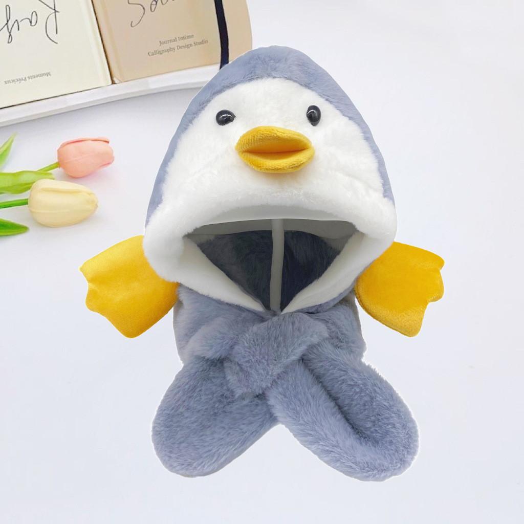 Winter Baby Deer Earmuff Hat With Plush Scarf For Girls And Boys