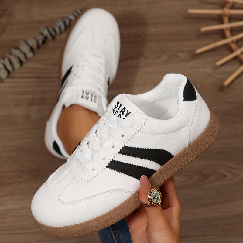 Women's Spring-Autumn Retro Training Casual Sports Board Shoes, Versatile Footwear, Available In Large Sizes.