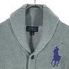Ralph Lauren Big Pony Long Sleeve Shawl Collar Cardigan 110 Gray Kid's Used