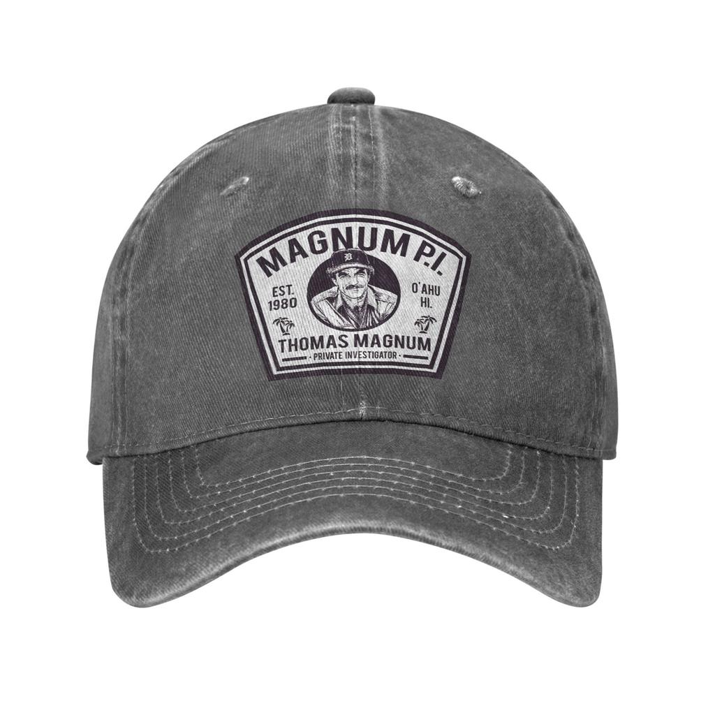 Magnum-PI Shield TV Series Baseball Caps Casual Distressed Washed Thomas Magnum Sun Cap Unisex Outdoor Workouts Adjustable Hat