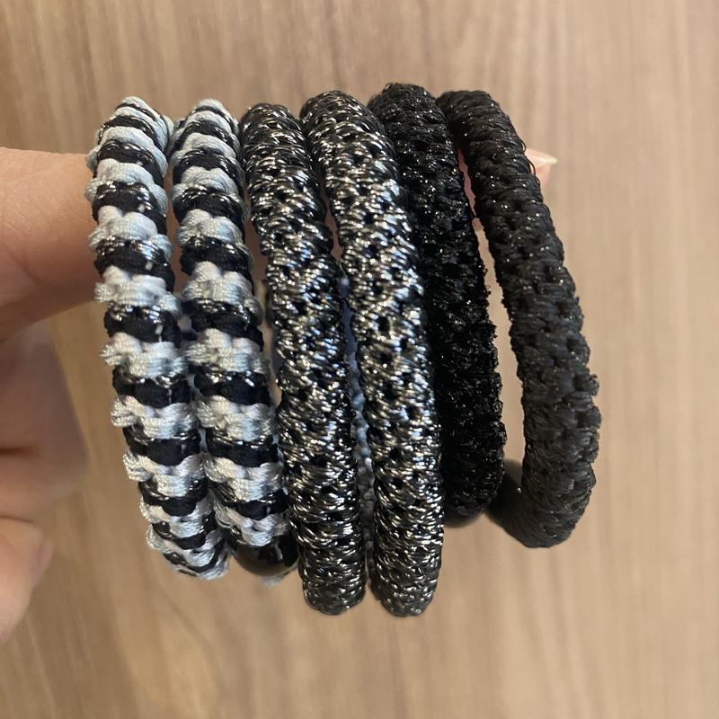 8 szt./partia damskie modne kolorowe gumki do włosów na Bransoletkę dziewczęce elastyczna gumka do włosów knekki sznurek do włosów knekki haar elastiek