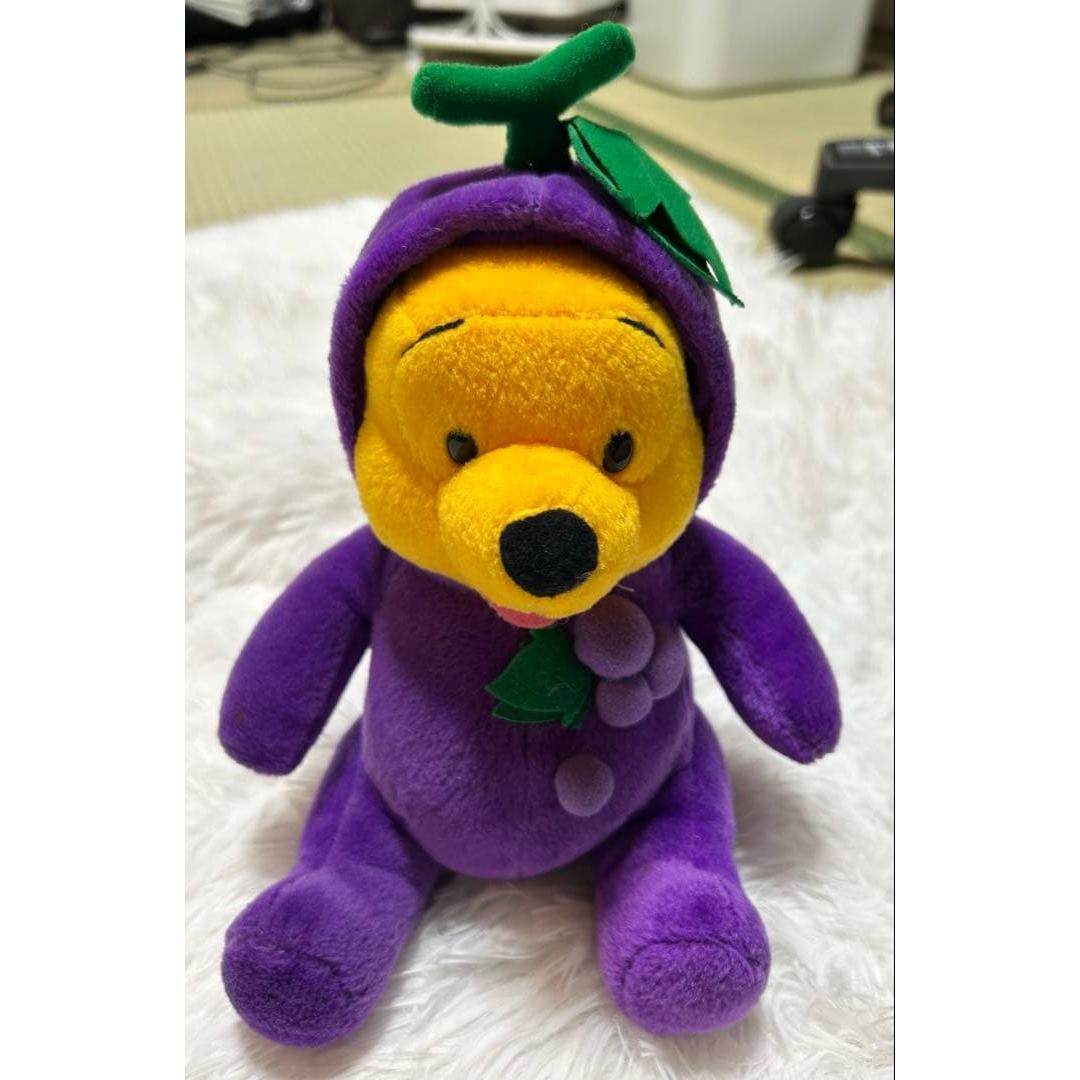 Super Rare Korean Winnie the Pooh Disney Costume Grape Plush Toy