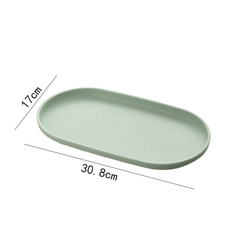 Nordic Decor Itemative Tray Stackable Oval Tray Food Fruits Jewelry Plate Storage Tray Breakfast Dinner Tray Kitchen Accessories