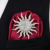 Sunflower Suit Lapel Pin Metal Men Brooch Vintage Fashion Suit Collar Pin  Collar Decoration