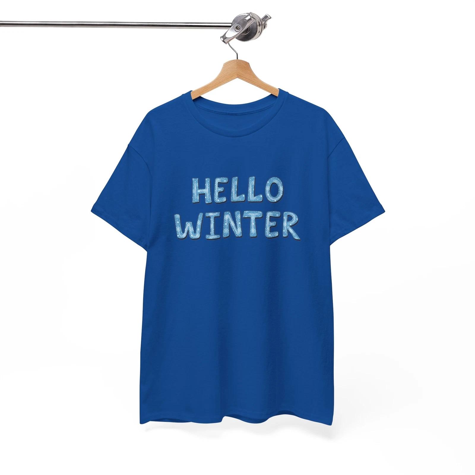 

Hello Winter Sparkling Shirt | Winter Spirit T-Shirt | Cozy & Fun Snowy Season S