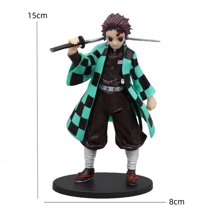 Hot Demon Slayer Anime Figure Tanjirou Agatsuma Zenitsu Kyoujurou Anime Model Action Figure PVC collection Toy for Kids Gift