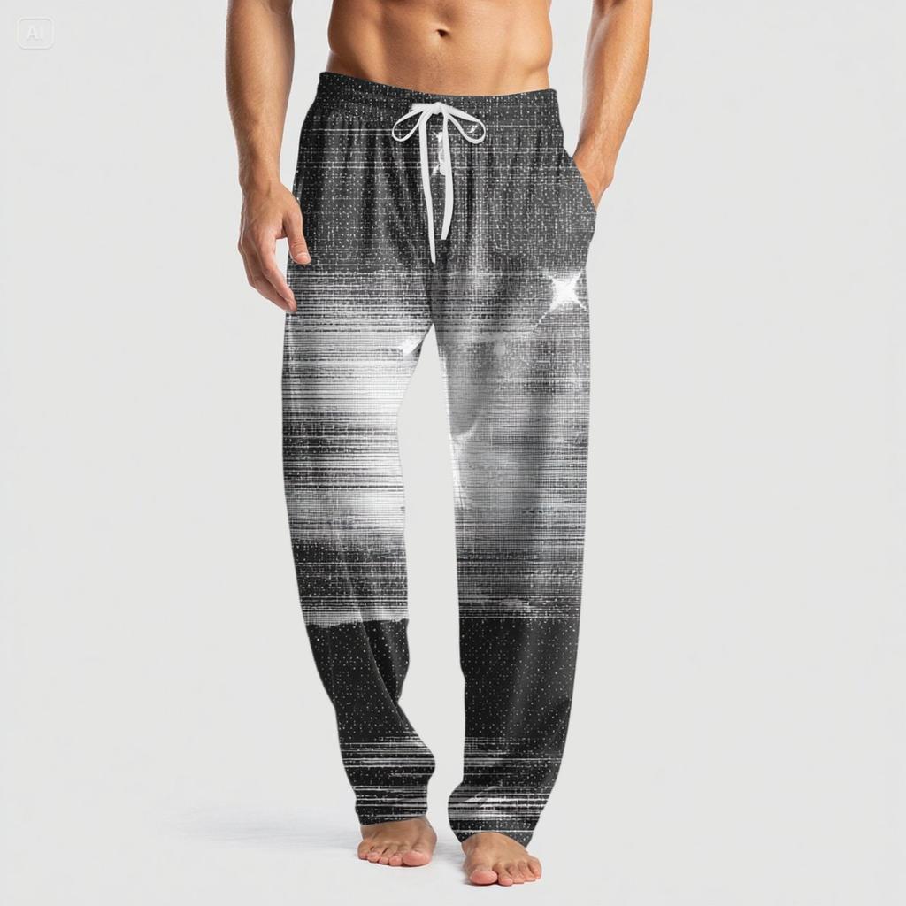 Ανδρικό Πλεκτό Μόδα Print Τσέπη Casual Παντελόνι Παντελόνι Πιτζάμας