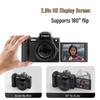 DC101 Spiegellose DSLR-Kamera mit 68 MP, Sucher, HD Beauty-Selfie und Retro-Filtern