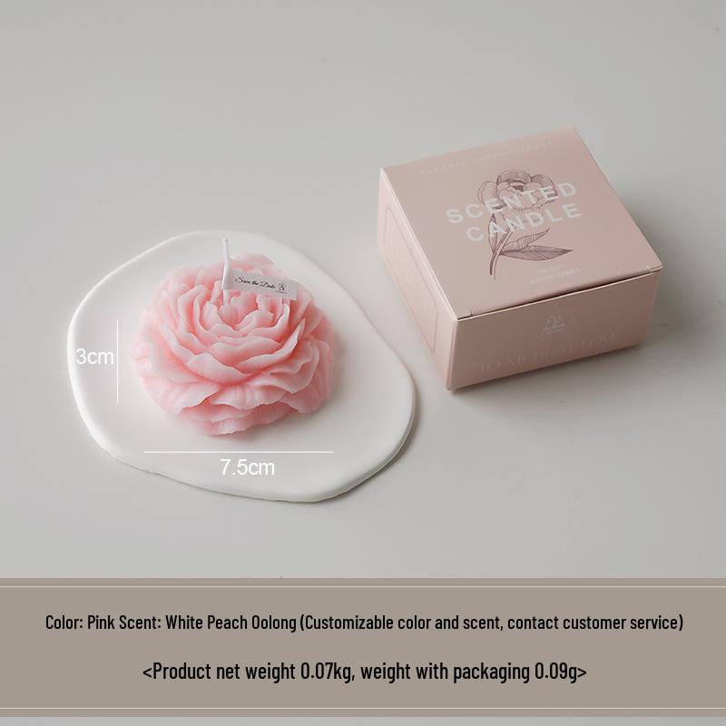 Rose Scented Low-Temperature Soy Candle for Romantic Couples