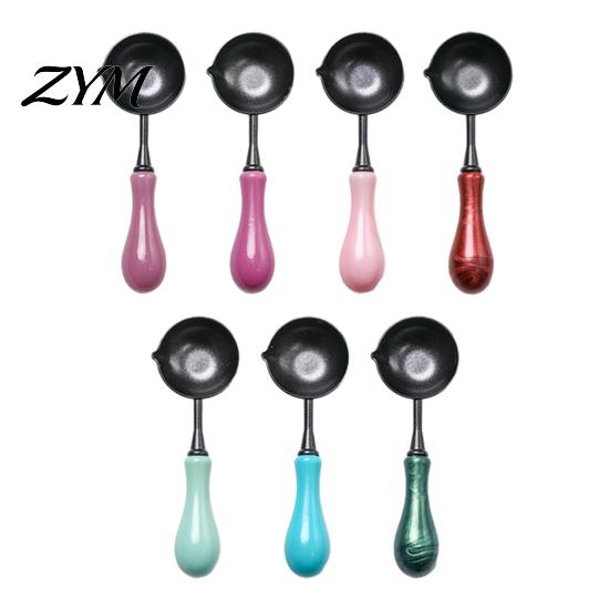 Wax Stamp Accessories Seal Spoon with Ergonomic Handle, Non-Stick Sealing Melting Spoon, Tool Warmer for Envelope & Letter Art Crafts Card Making