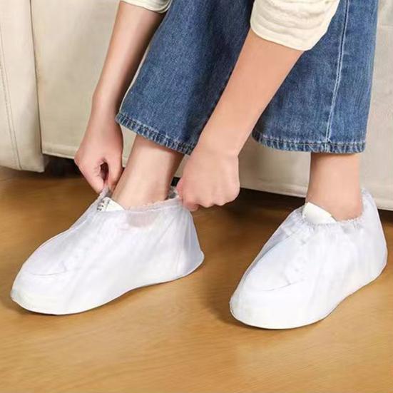1 Pair Waterproof Rain Shoe Cover Non-Slip Reusable Slip-On Overshoes Men Women Travel Outdoor Rain-proof Boot Shoes Protector