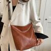 Stylish Wide Strap Minimalist Commute Handbag - Large Capacity Crossbody & Single Shoulder Small Square Bag