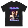 Emma Watson Bootleg Stil Collage Grafik T-Shirt Unisex Unisex Retro Schauspielerin Fan Lässig Kurzarm Baumwoll Tops