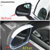 For VOLVO XC40 2018 - 2025 Car Rearview Mirror Rain Shade Eyebrow Eyelid Frame Cover Kit Trim ABS Chrome Accessories Exterior