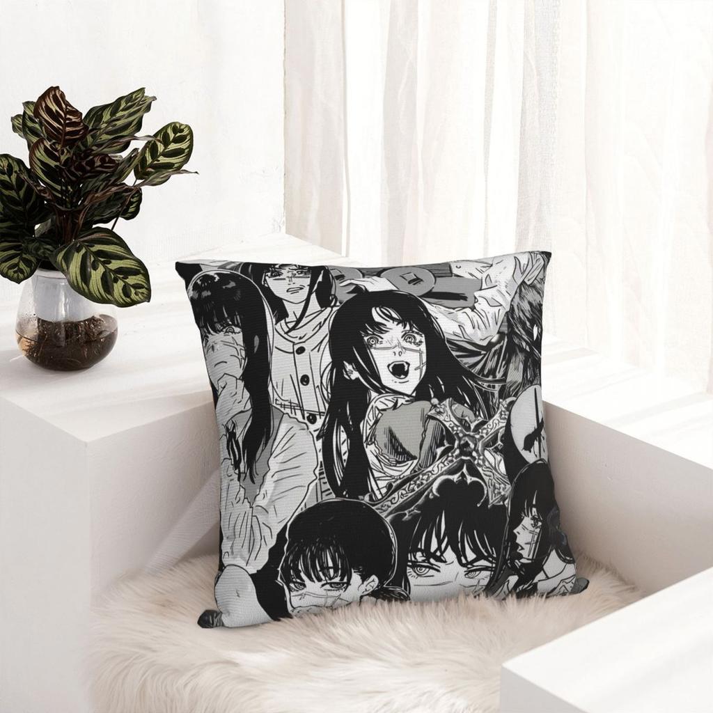 Yoru Chainsaw Man War Devil Pillow Covers Car Asa Mitaka Cushion Cover Cool Home Decoration Pillow Cover 40*40