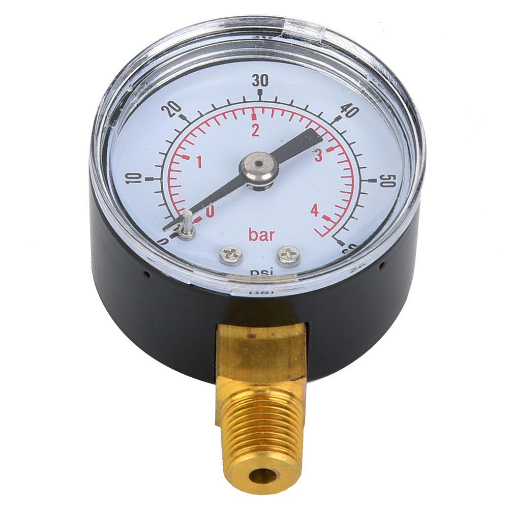 Mechanical Pressure Gauge 1Celsius8inch BSPT Bottom Connection for Oil Water (0-15psi 0-1bar)