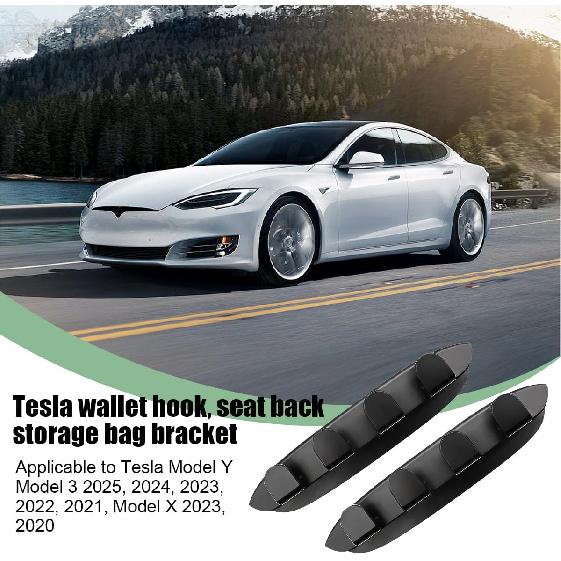 Car Seat Back Hooks, 2PCS Vehicle Headrest Organizer Hanger for Purses Bags Backpack, Multifunctional Auto Interior Accessories, Compatible with