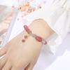 Crystal Pixiu Strawberry Crystal Tassel Bracelet Fashionable Commuting Gift Bracelet for Best Friend or Girlfriend's Birthday