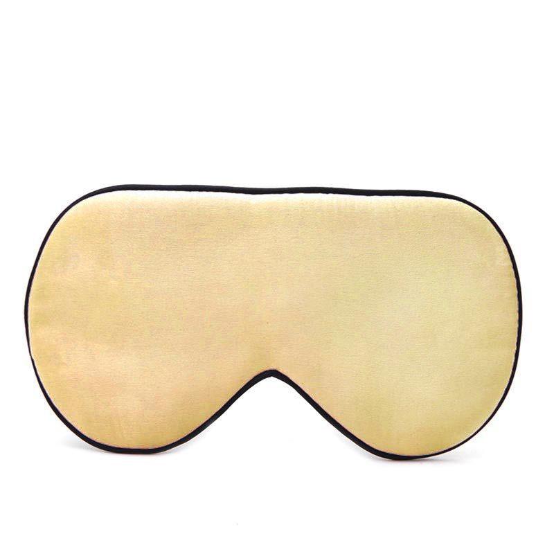 Solid Adult Color Double Sided Silk Eye Mask Sleeping Nighttime Supplies Rest