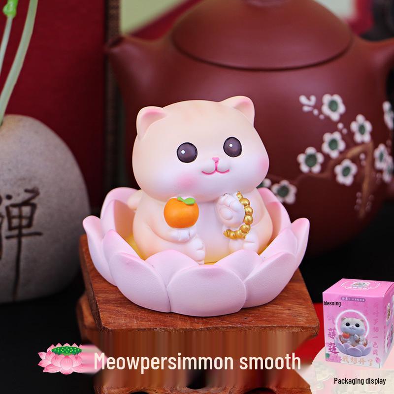 

Good Fortune Lotus Healing Desktop Ornament for Office or Car Console