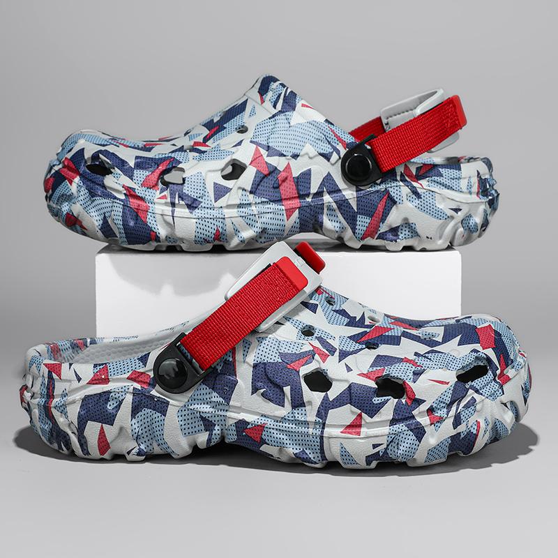 Fashion 47 Size Summer Men Sandals Light EVA Men's Casual Shoes Hole Shoes Clogs Home Garden Outdoor Male Beach Flat Slippers
