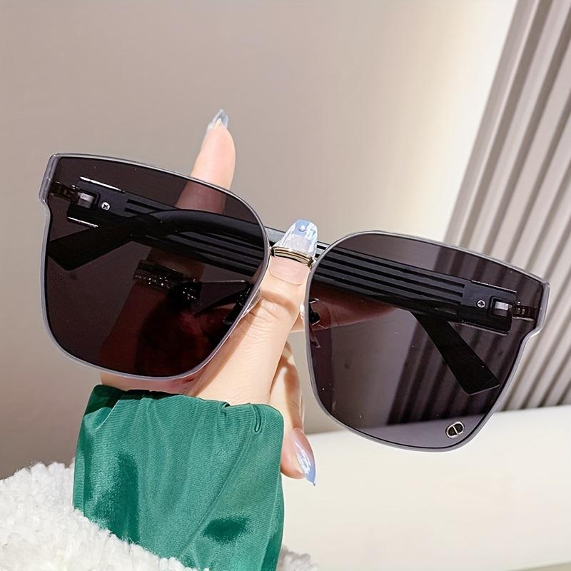1Pcs New Frameless Large Frame Sunglasses For Women New Style Glasses Fashionable Outdoor Ultraviolet Sunglasses