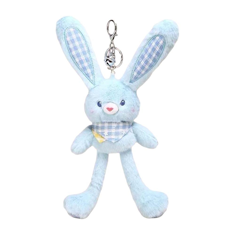 

30cm Size Plush Rabbit Pendant Creative Design Ear Pulling Rabbit Children s Birthday синий