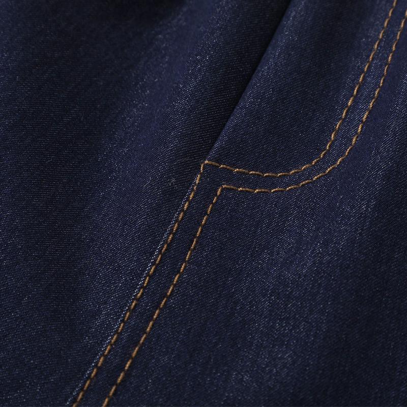 Pantaloni scurți denim de vară pentru bărbați, haine vintage, mărime plus, casual, cu talie elastică, pantaloni scurți