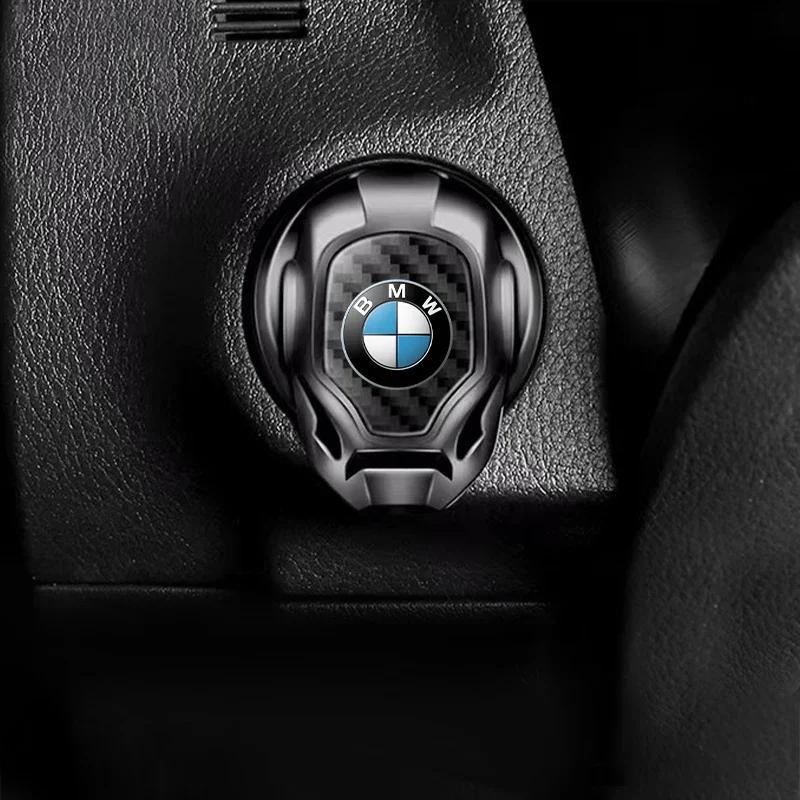 Car One-Click Start Buttons Protective Cover Emblem Decoration For BMW E39 E46 E90 E36 E60 E34 E30 F30 X1 X3 X5 X6 71 E92 E93