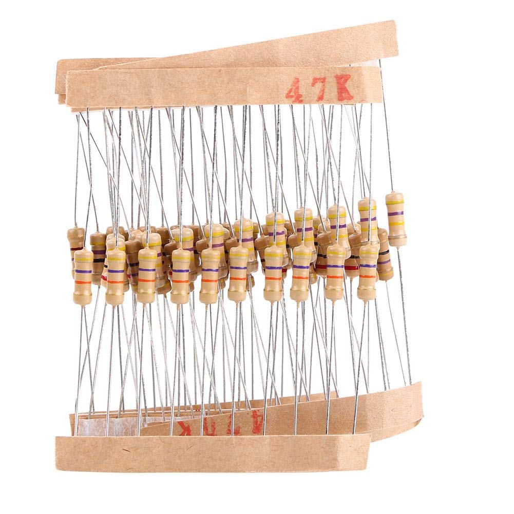 100 Value 1000pcs 1-10M Ohm 1 2W Carbon Film Resistor Assorted Kit Resistor Kit