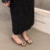 Inner Heightening Suede Rhinestone French Small Single Shoes Women's Shoes 2025 New Spring and Autumn Evening Shoes Black Commuter Shoes
