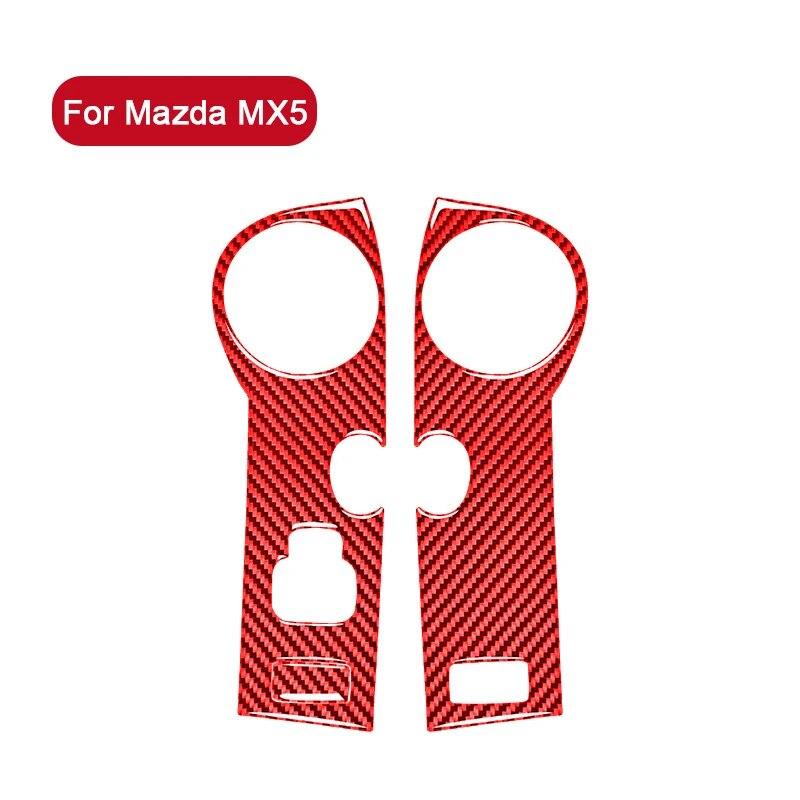 Auto Styling Auto Tür Armlehne Panel Carbon Faser Dekor Abdeckung Aufkleber Trim Für Mazda MX-5 MX5 NC 2009-2015 innen Zubehör