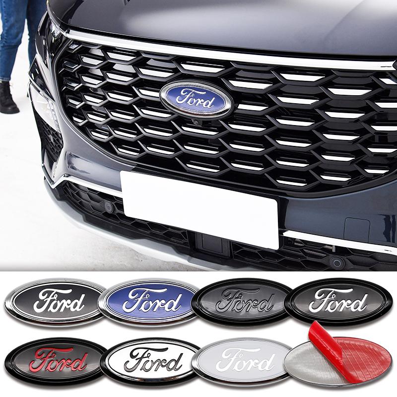 3D ABS Car Front Rear Badge Emblem 17.5cm For Ford Edge Ranger Focus Fusion Escape Auto Replacement Tuning Styling Accessories