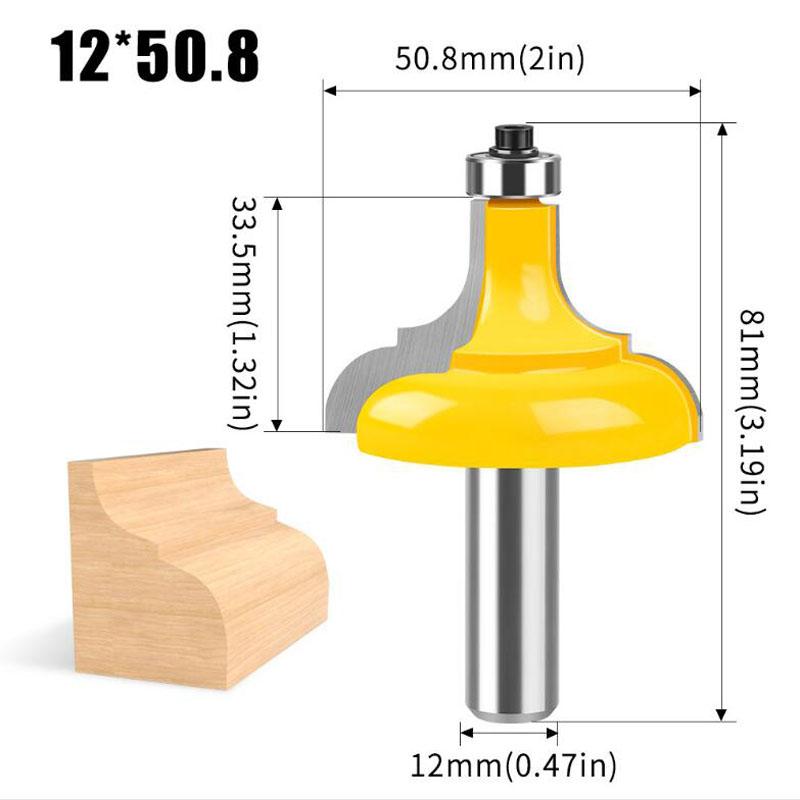 

Европейская фреза для рамок картин, классическая фрезерная фреза, фреза для покерных фрезеров, фреза для лестницы 8 мм 12 мм, хвостовик 1/2 дюйма 12mm shank NO3 жёлтый