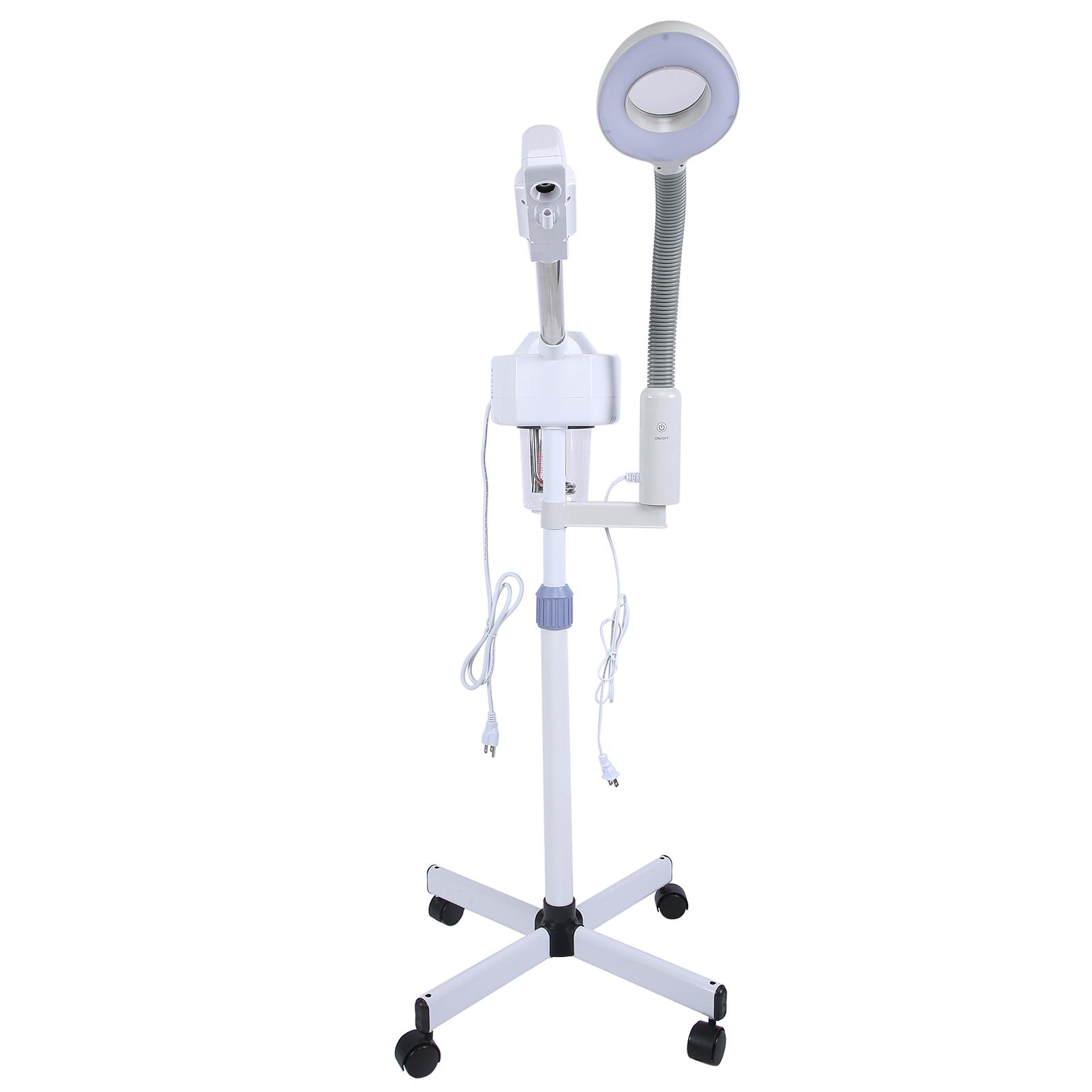 

2 в 1 Паровые аппараты для лица LED 5X увеличительная напольная лампа машина многофункциональная спа профессиональный увлажнитель US Plug