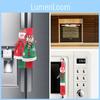 Adorable Snowman Plush Handle Covers For Microwave And Refrigerator Festive Decor