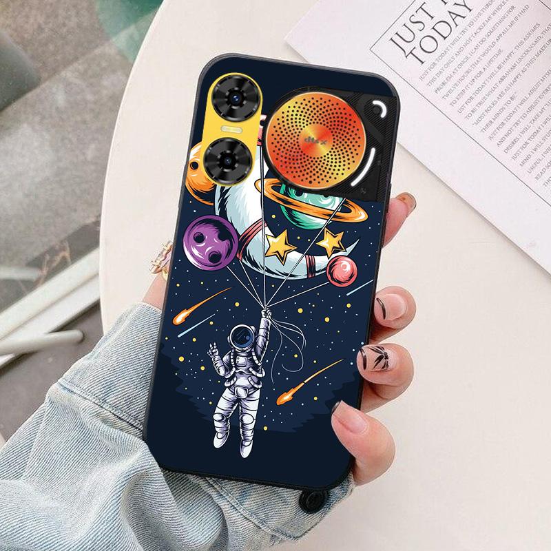 For ZTE nubia Music 2 Phone Case astronaut Silicone Camera Protection Back Cover For ZTE nubia Music 2 Music2 Funda Coque Capa