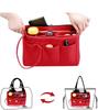 Large Capacity Felt Liner Makeup Bag with Detachable Medium Bag Organizer