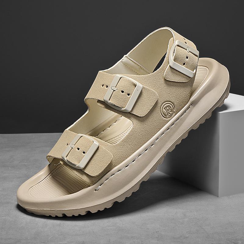 Fashion CYYTL Mens Sandals Summer Casual Shoes Outdoor Slippers Beach Walking Slides Comfort Luxury Designer Leather Lightweight Fashion